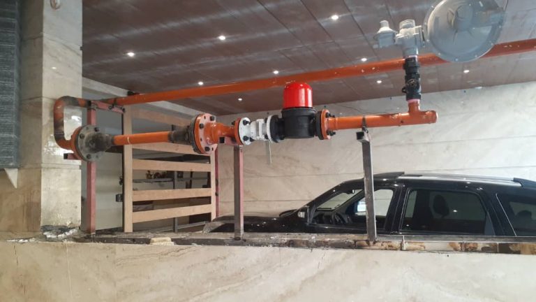 نمونه کارهای لوله کشی گاز صنعتی
